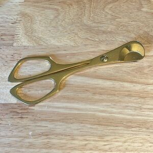 Vintage Solingen gold plated cigar cutter scissor